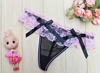Lace-Band G-String with Bows